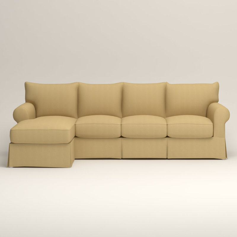Jameson Slipcovered Sofa with Chaise Joss & Main